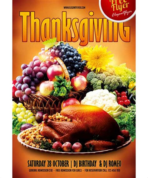 Free Thanksgiving Flyer Template