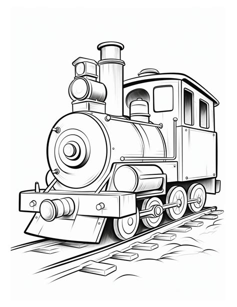 Free Train Coloring Pages