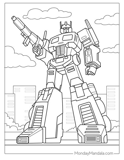 Free Transformers Coloring Pages