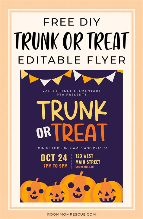 Free Trunk or Treat Flyer Template