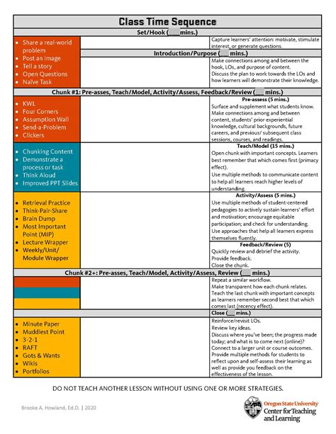 Free UDL Lesson Plan Template