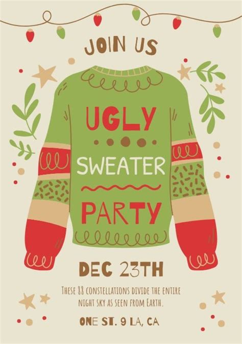 Free Ugly Sweater Template Download