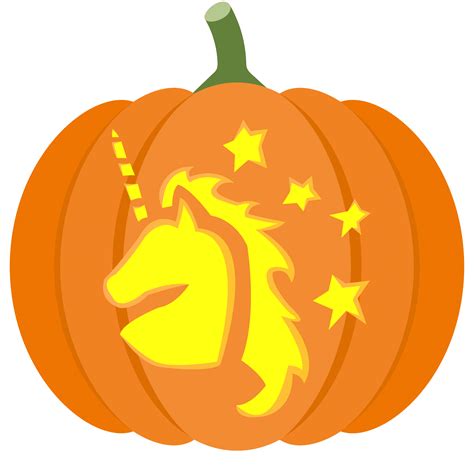 Free Unicorn Pumpkin Stencil