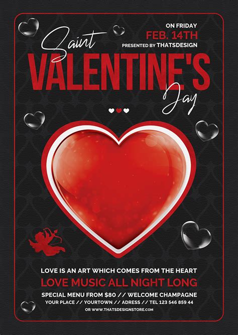 Free Valentine's Day Party Flyer Templates