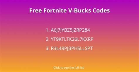 Free V Bucks Code 2