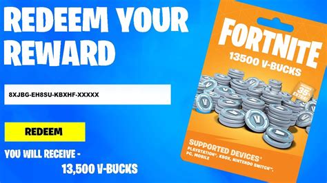 Free V Bucks Code Redeem 9