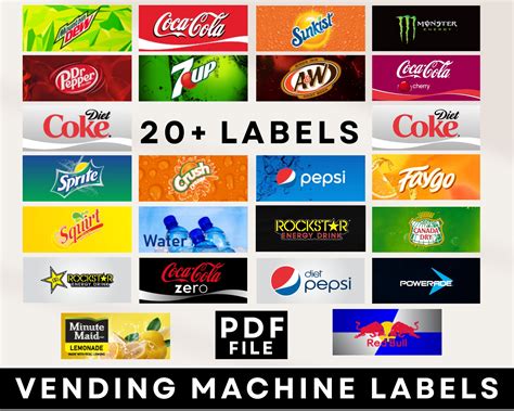 Free Vending Machine Labels