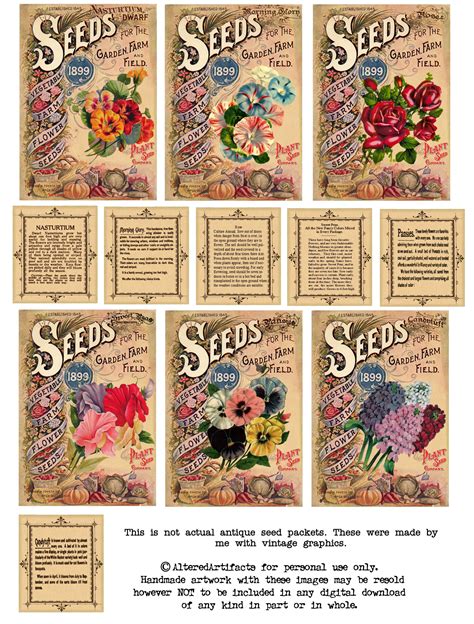 Free Vintage Seed Packets