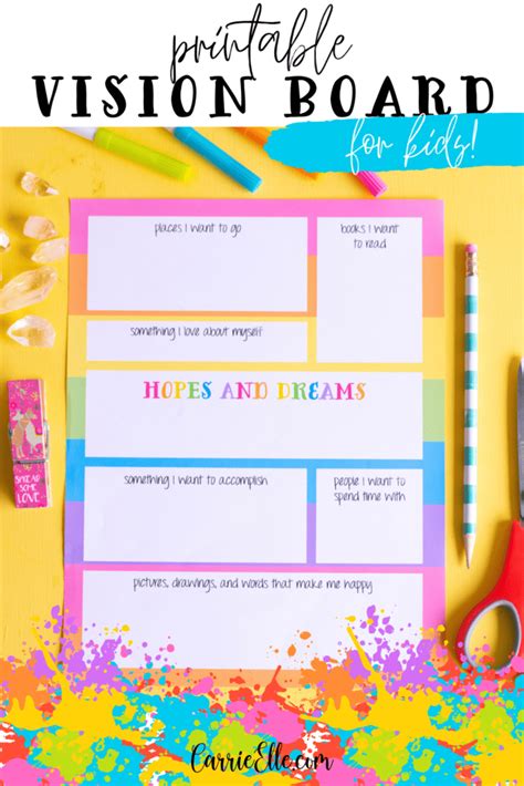 Free Vision Board Template