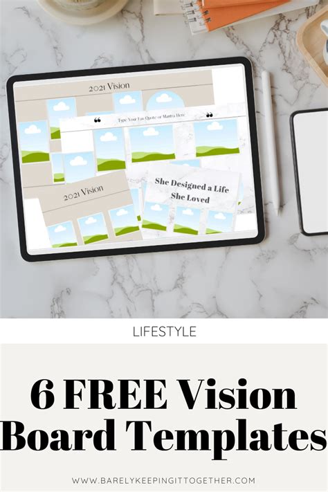 Free Vision Board Template