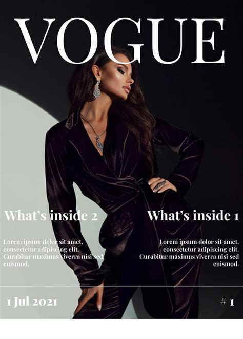 Free Vogue Magazine Cover Template Download