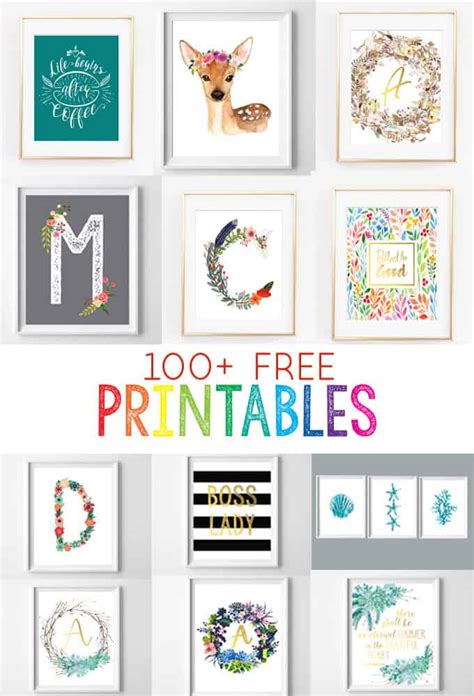 Free Wall Art Printables