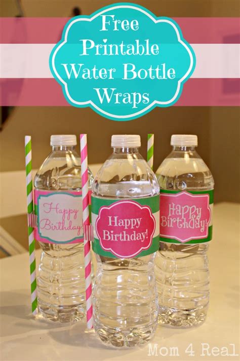 Free Water Bottle Labels