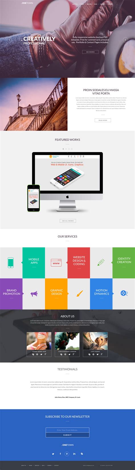 Free Website Template Responsive Design 7