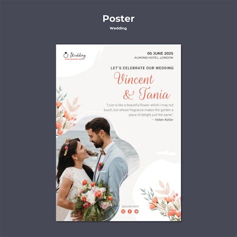 Free Wedding Welcome Poster Template