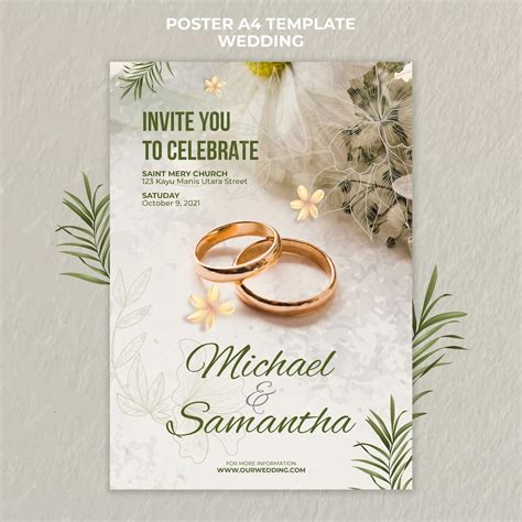 Free Wedding Poster Templates To Download