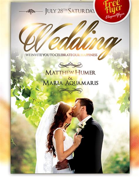 Free Wedding Poster Templates Download