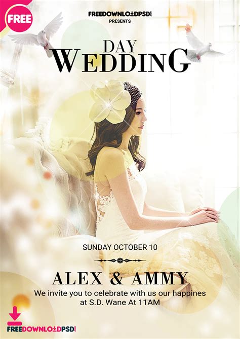 Free Wedding Poster Templates Examples