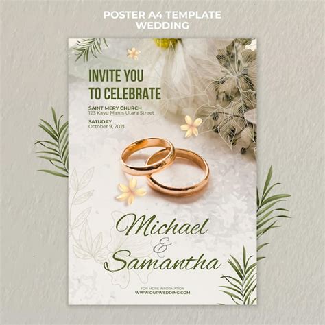 Free Wedding Poster Templates Printable