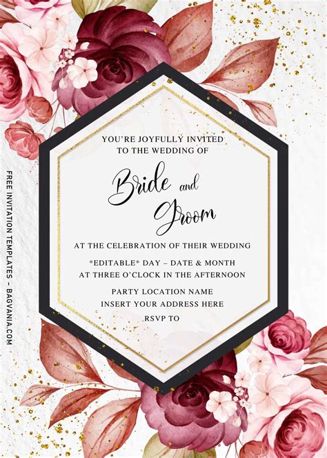 Free Wedding Poster Templates Word