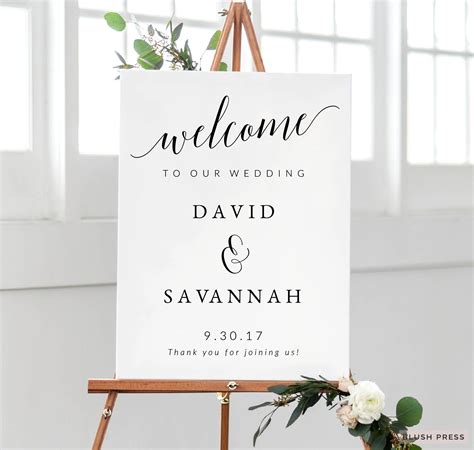 Free Wedding Sign Templates