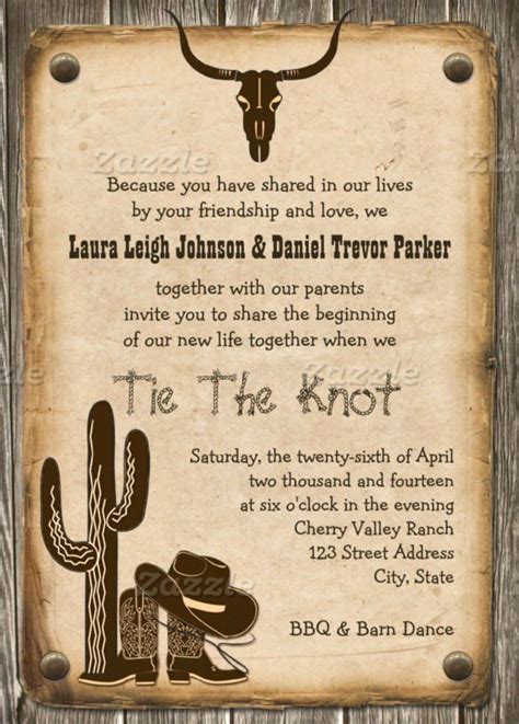 Free Western Invitation Templates