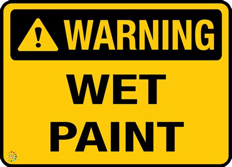 Free Wet Paint Sign Templates