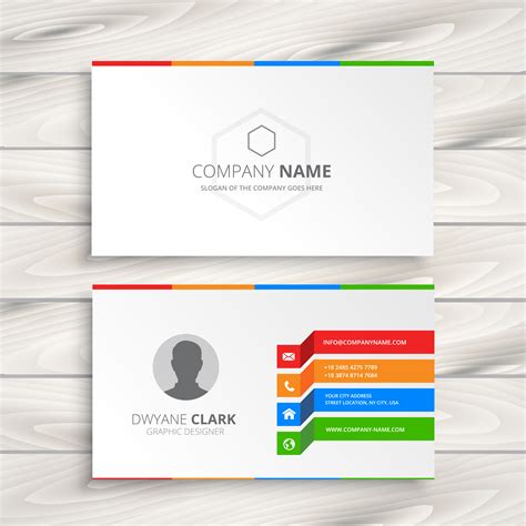 Free White Business Card Template