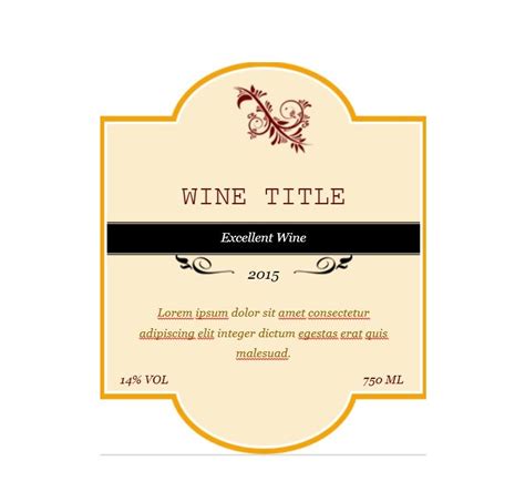 Free Wine Label Templates Download