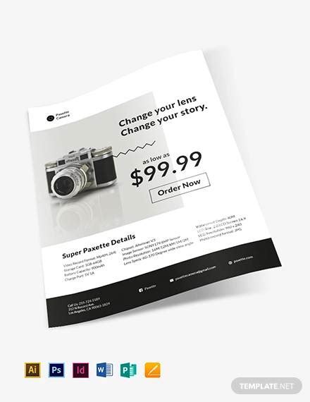 Free Word Flyer Template for Product