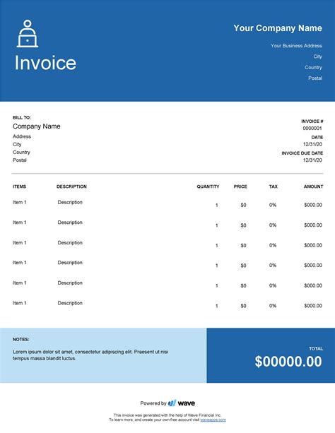 Freelance Invoice Template for Mac