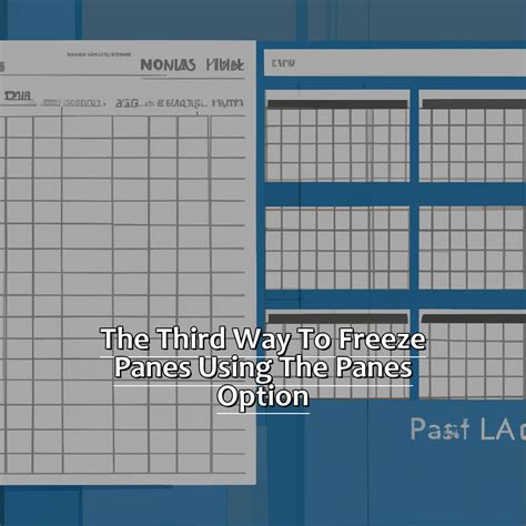 Freeze Panes Option in Excel