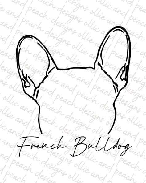 French Bulldog Dog Ear Pattern