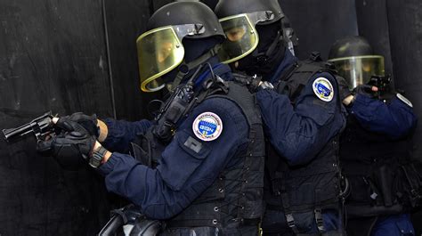 French GIGN soldiers in counter-terrorism operation