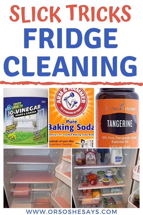 Fridge cleaning hacks