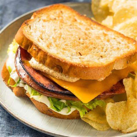 Fried bologna sandwich, a classic prison food recipe.