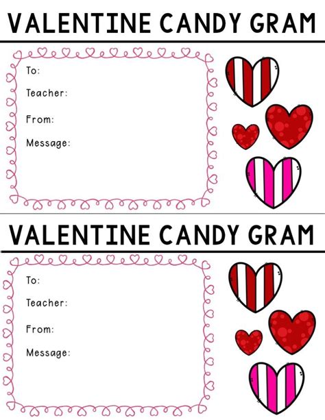 Friendly Valentines Candy Grams