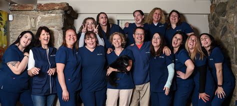 Veterinary team smiling