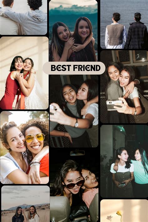 Friends photo collage template