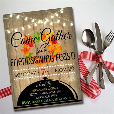 Friendsgiving Party Invites