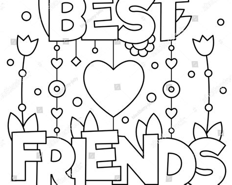 Friendship Coloring Pages for Girls