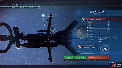 Frigate Exploration Screen