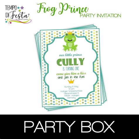 Frog Prince Invitation