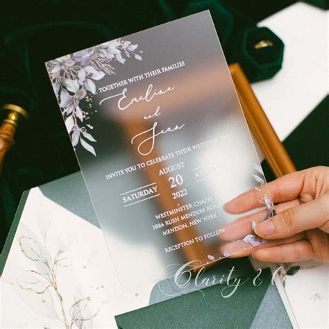 Frosted Elegance Wedding Invitation