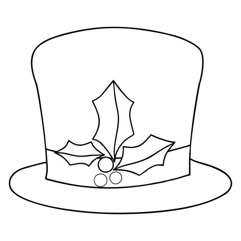 Frosty Snowman Hat Template for Kids