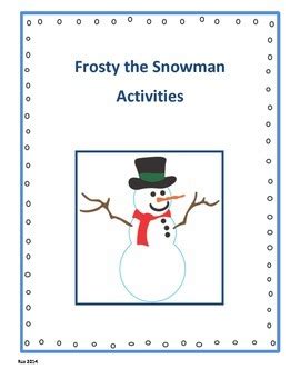 Frosty the Snowman activities for kids