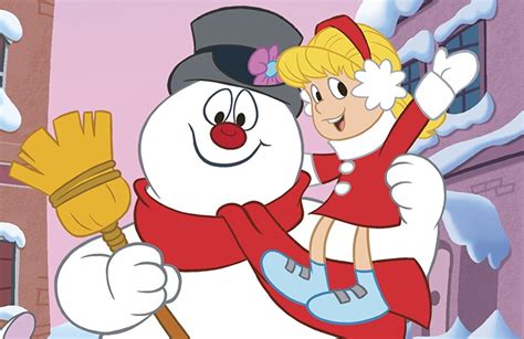 Frosty the Snowman and Karen on a winter adventure