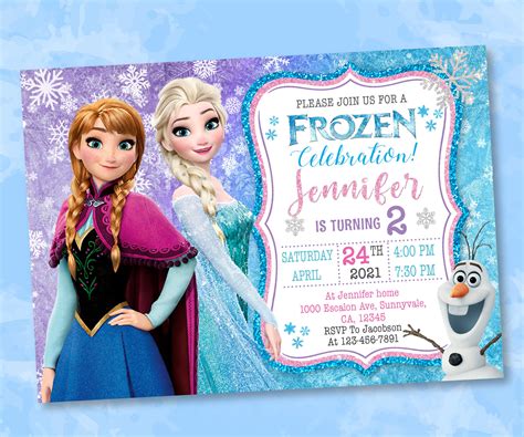 Frozen Birthday Invitation Template 10