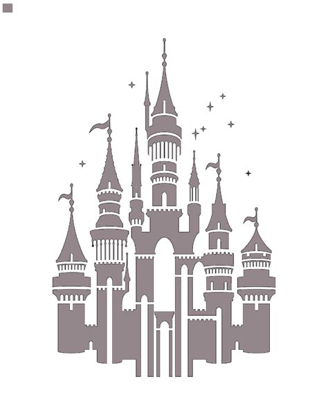 Frozen Castle Stencil