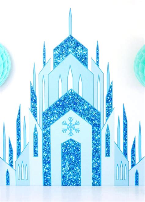 Frozen Castle Template for Kids to Print and Color